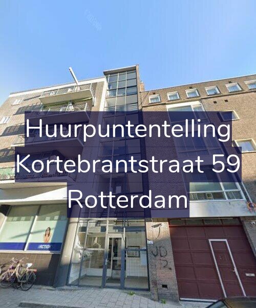 Foto gevel Huurpuntentelling voor Kortebrantstraat 59, Rotterdam