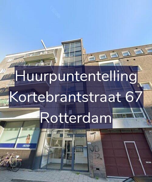 Foto gevel Huurpuntentelling voor Kortebrantstraat 67, Rotterdam