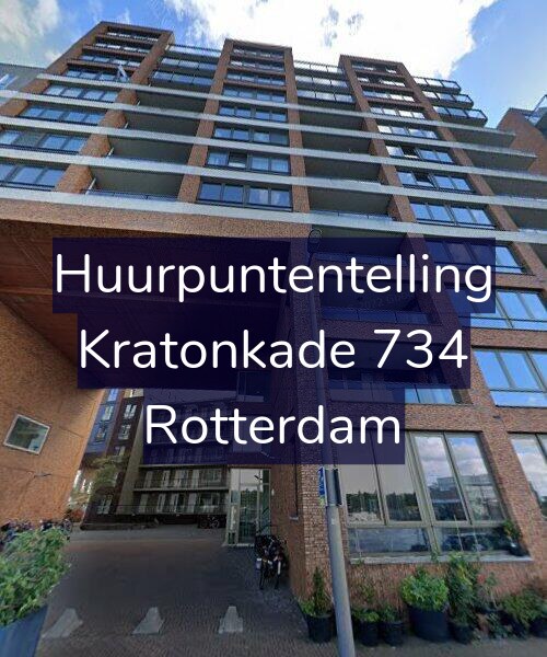 Foto gevel Huurpuntentelling voor Kratonkade 734, Rotterdam