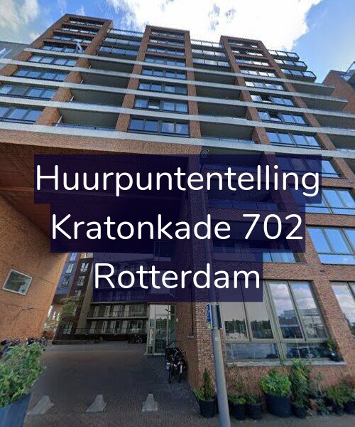 Foto gevel Huurpuntentelling voor Kratonkade 702, Rotterdam