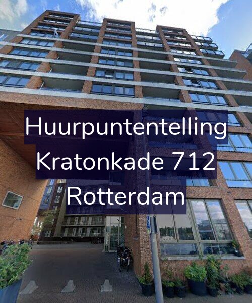 Foto gevel Huurpuntentelling voor Kratonkade 712, Rotterdam