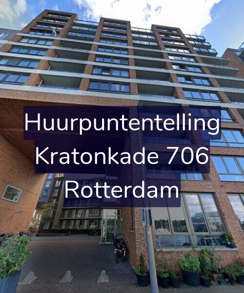 Foto gevel Huurpuntentelling voor Kratonkade 706, Rotterdam