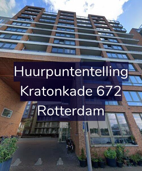 Foto gevel Huurpuntentelling voor Kratonkade 672, Rotterdam