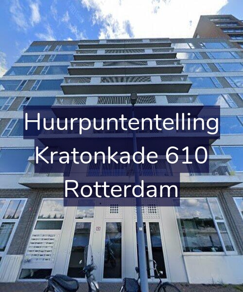 Foto gevel Huurpuntentelling voor Kratonkade 610, Rotterdam