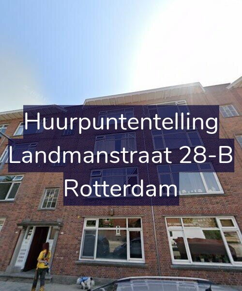 Foto gevel Huurpuntentelling voor Landmanstraat 28-B, Rotterdam