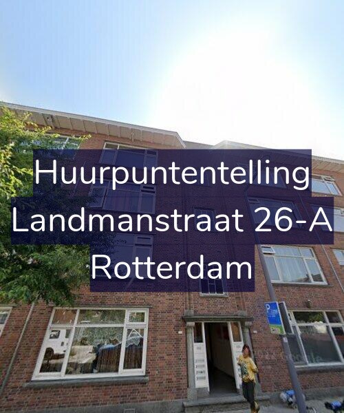 Foto gevel Huurpuntentelling voor Landmanstraat 26-A, Rotterdam