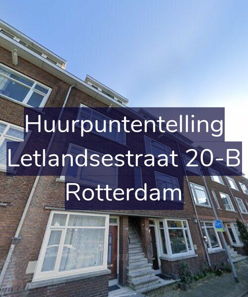 Foto gevel Huurpuntentelling voor Letlandsestraat 20-B, Rotterdam