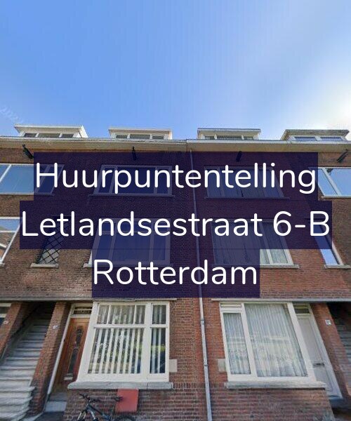 Foto gevel Huurpuntentelling voor Letlandsestraat 6-B, Rotterdam