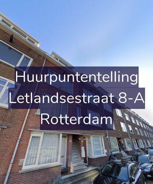 Foto gevel Huurpuntentelling voor Letlandsestraat 8-A, Rotterdam