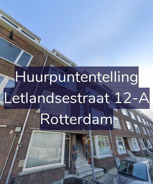 Foto gevel Huurpuntentelling voor Letlandsestraat 12-A, Rotterdam