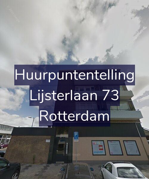 Foto gevel Huurpuntentelling voor Lijsterlaan 73, Rotterdam