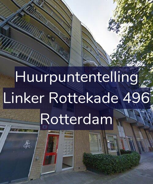 Foto gevel Huurpuntentelling voor Linker Rottekade 496, Rotterdam
