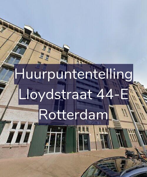 Foto gevel Huurpuntentelling voor Lloydstraat 44-E, Rotterdam