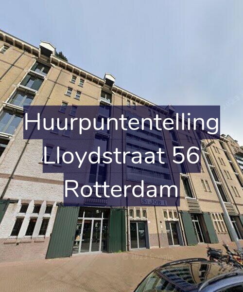 Foto gevel Huurpuntentelling voor Lloydstraat 56, Rotterdam
