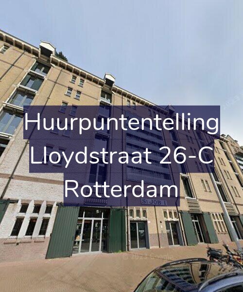 Foto gevel Huurpuntentelling voor Lloydstraat 26-C, Rotterdam