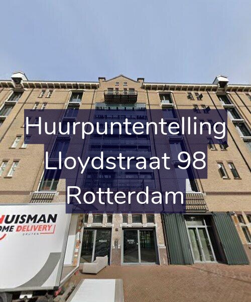 Foto gevel Huurpuntentelling voor Lloydstraat 98, Rotterdam
