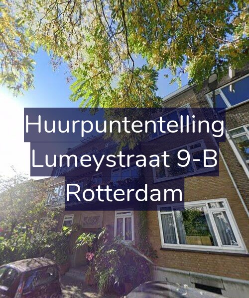 Foto gevel Huurpuntentelling voor Lumeystraat 9-B, Rotterdam