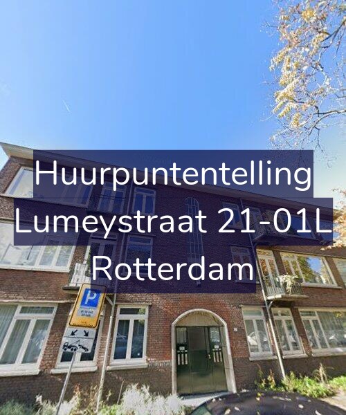 Foto gevel Huurpuntentelling voor Lumeystraat 21-01L, Rotterdam