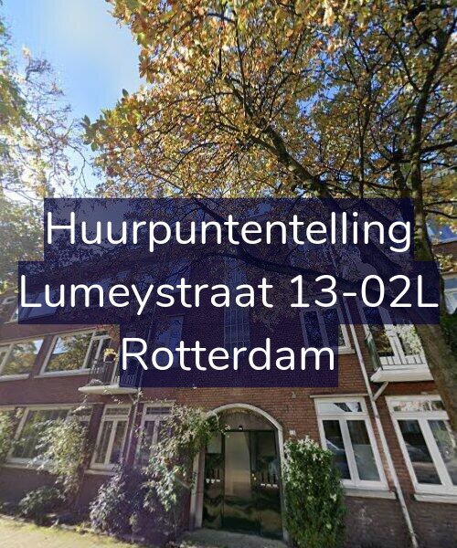 Foto gevel Huurpuntentelling voor Lumeystraat 13-02L, Rotterdam