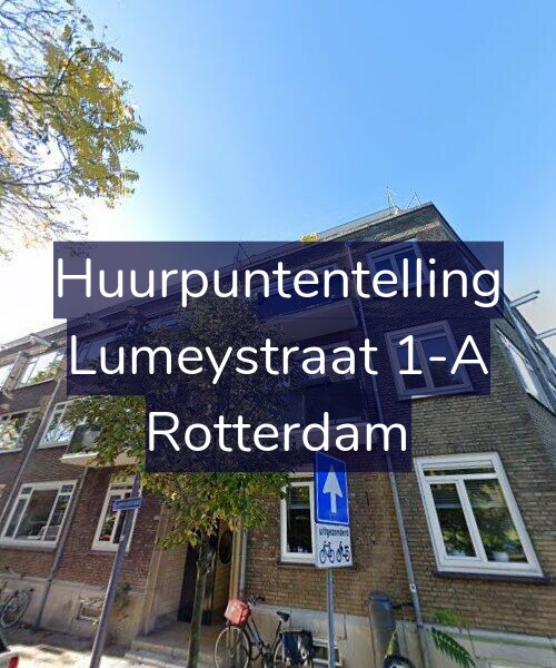 Foto gevel Huurpuntentelling voor Lumeystraat 1-A, Rotterdam