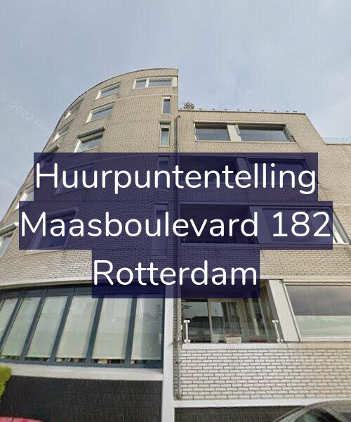 Foto gevel Huurpuntentelling voor Maasboulevard 182, Rotterdam