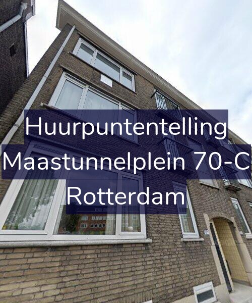Foto gevel Huurpuntentelling voor Maastunnelplein 70-C, Rotterdam