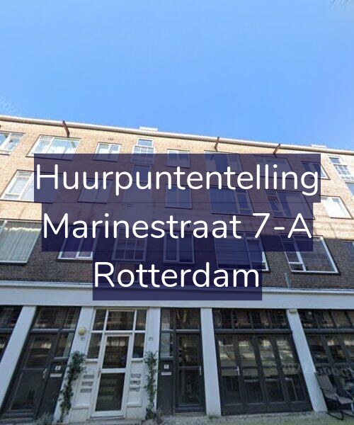 Foto gevel Huurpuntentelling voor Marinestraat 7-A, Rotterdam