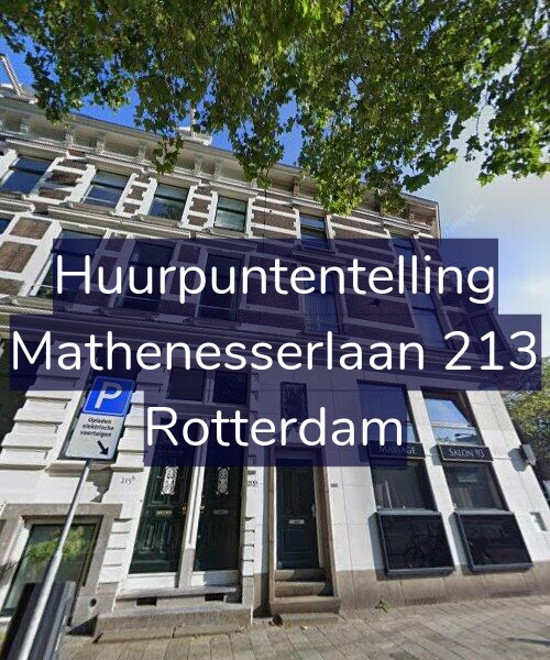 Foto gevel Huurpuntentelling voor Mathenesserlaan 213, Rotterdam