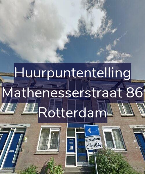 Foto gevel Huurpuntentelling voor Mathenesserstraat 86, Rotterdam