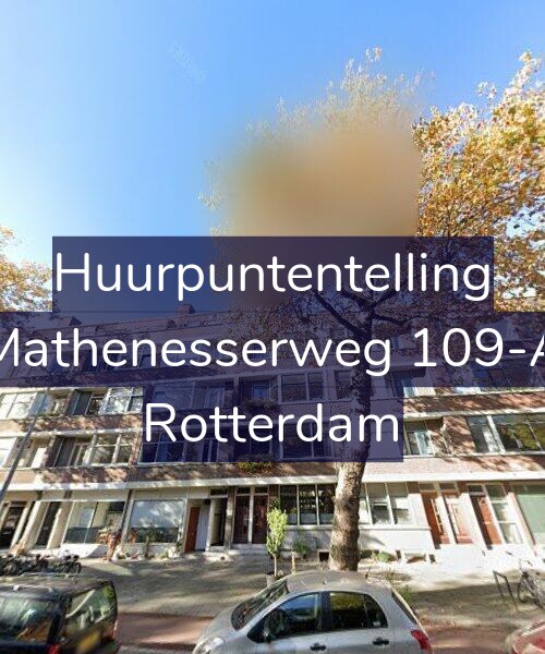 Foto gevel Huurpuntentelling voor Mathenesserweg 109-A, Rotterdam