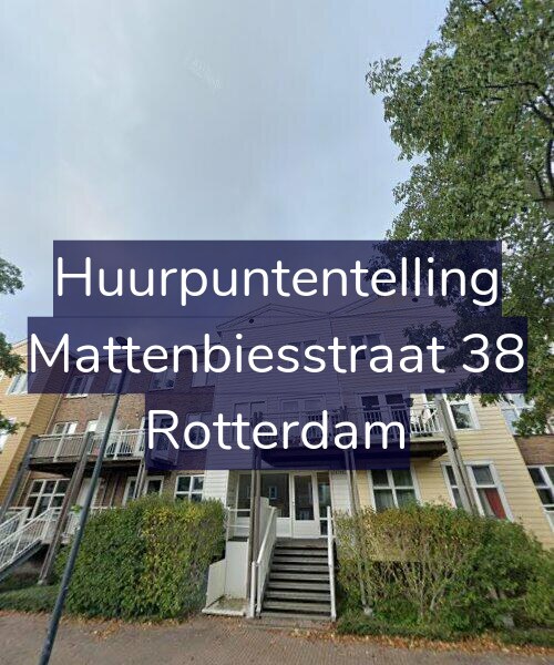 Foto gevel Huurpuntentelling voor Mattenbiesstraat 38, Rotterdam