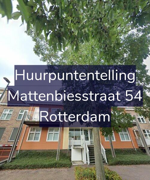 Foto gevel Huurpuntentelling voor Mattenbiesstraat 54, Rotterdam