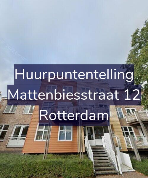 Foto gevel Huurpuntentelling voor Mattenbiesstraat 12, Rotterdam