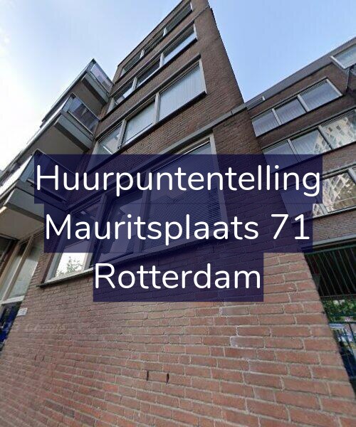 Foto gevel Huurpuntentelling voor Mauritsplaats 71, Rotterdam
