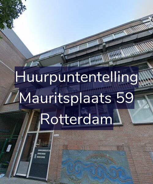 Foto gevel Huurpuntentelling voor Mauritsplaats 59, Rotterdam