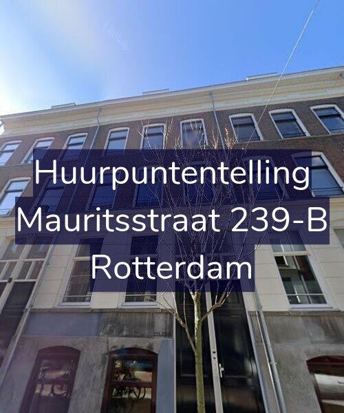 Foto gevel Huurpuntentelling voor Mauritsstraat 239-B, Rotterdam