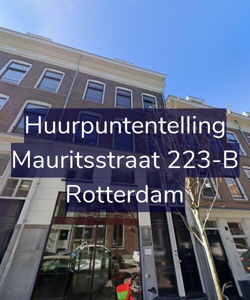 Foto gevel Huurpuntentelling voor Mauritsstraat 223-B, Rotterdam