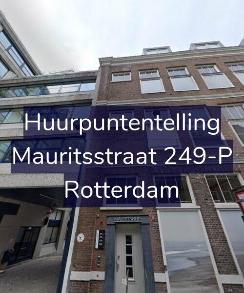 Foto gevel Huurpuntentelling voor Mauritsstraat 249-P, Rotterdam