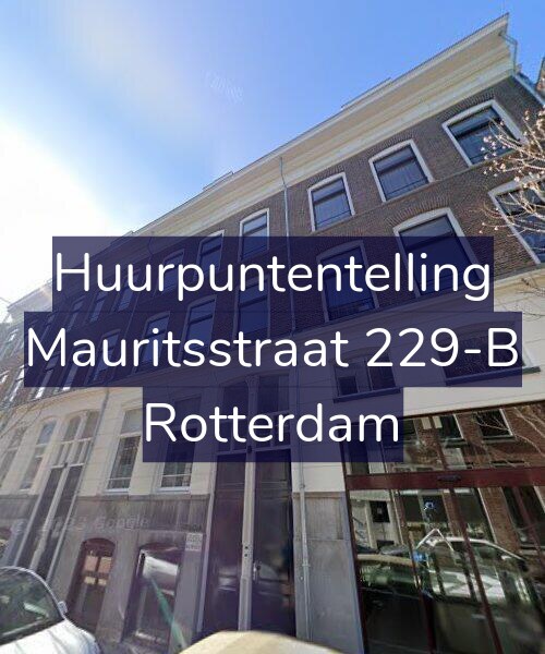 Foto gevel Huurpuntentelling voor Mauritsstraat 229-B, Rotterdam