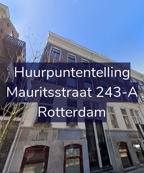 Foto gevel Huurpuntentelling voor Mauritsstraat 243-A, Rotterdam