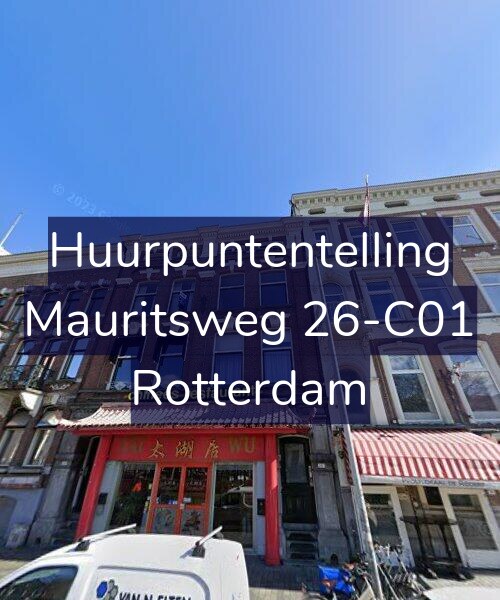 Foto gevel Huurpuntentelling voor Mauritsweg 26-C01, Rotterdam