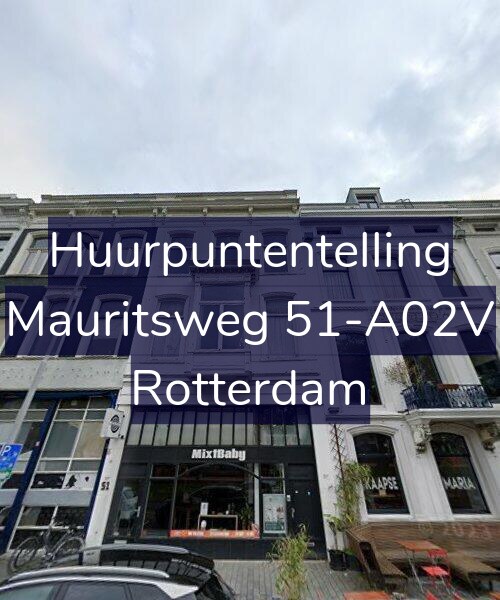 Foto gevel Huurpuntentelling voor Mauritsweg 51-A02V, Rotterdam