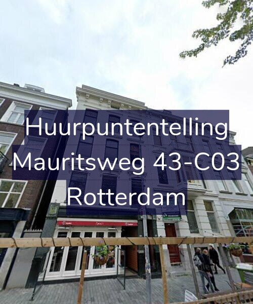 Foto gevel Huurpuntentelling voor Mauritsweg 43-C03, Rotterdam