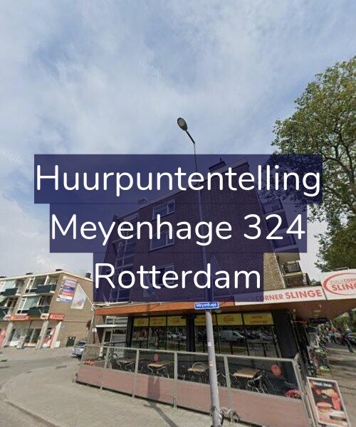 Foto gevel Huurpuntentelling voor Meyenhage 324, Rotterdam