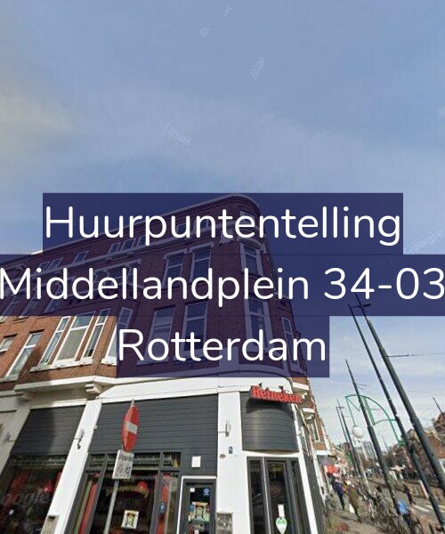 Foto gevel Huurpuntentelling voor Middellandplein 34-03, Rotterdam