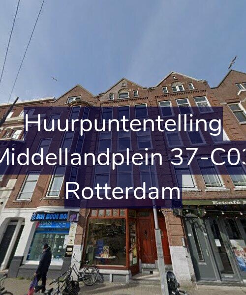 Foto gevel Huurpuntentelling voor Middellandplein 37-C03, Rotterdam