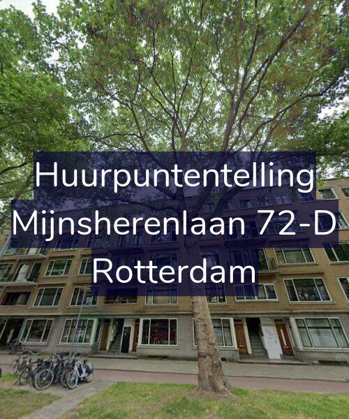 Foto gevel Huurpuntentelling voor Mijnsherenlaan 72-D, Rotterdam