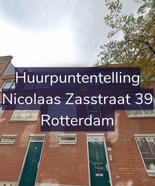 Foto gevel Huurpuntentelling voor Nicolaas Zasstraat 39, Rotterdam
