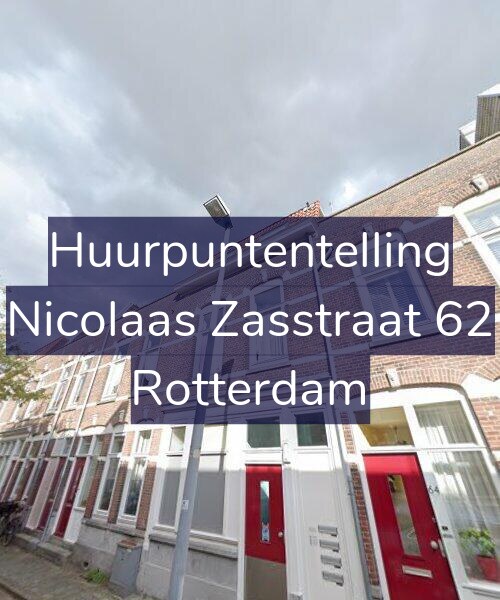 Foto gevel Huurpuntentelling voor Nicolaas Zasstraat 62, Rotterdam
