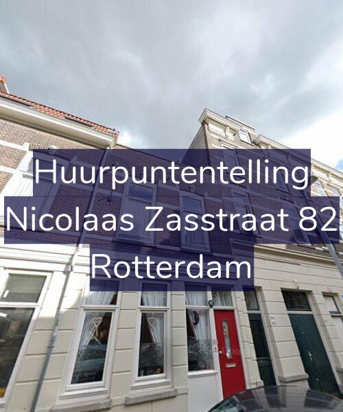 Foto gevel Huurpuntentelling voor Nicolaas Zasstraat 82, Rotterdam